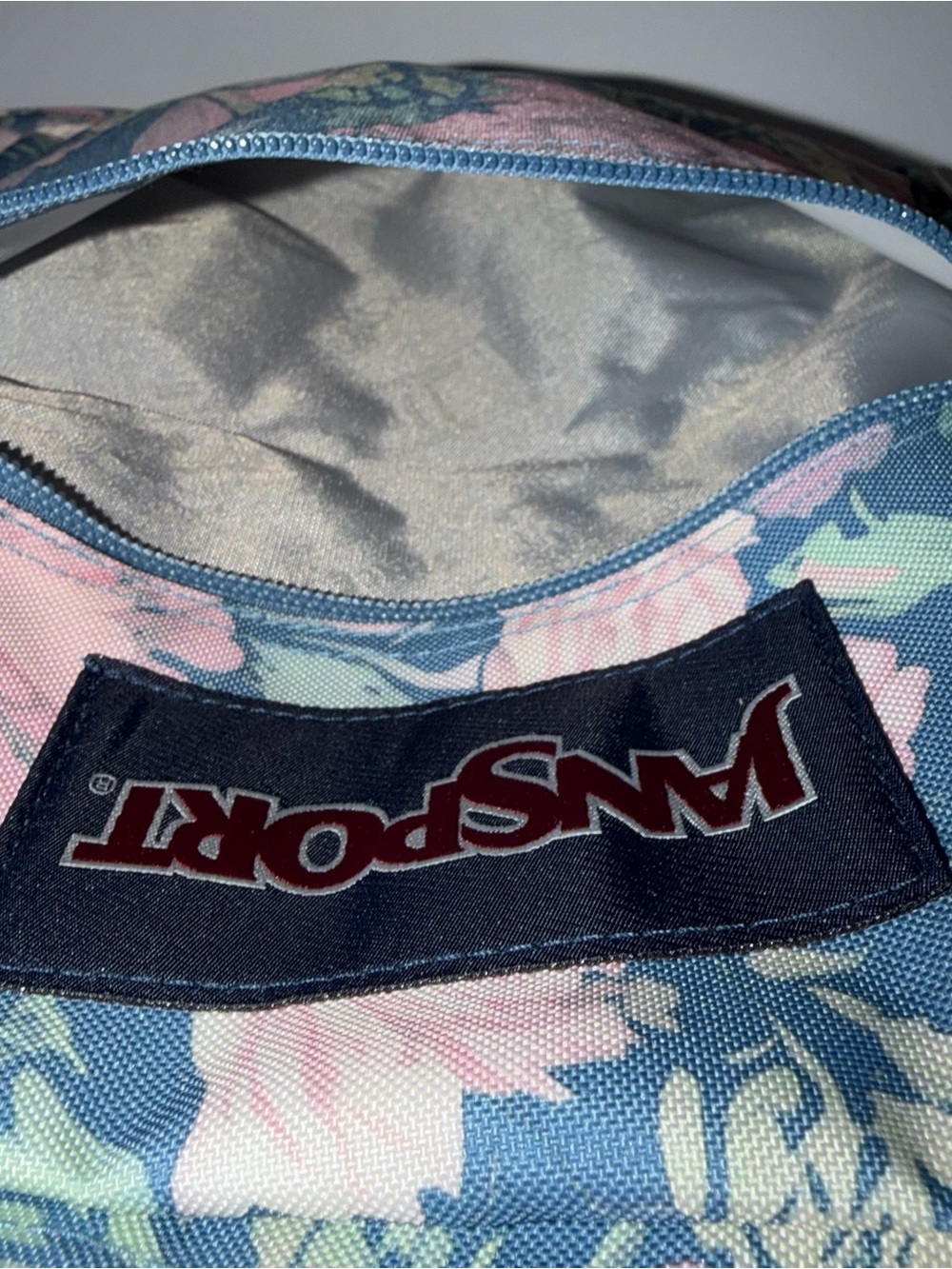 JanSport Big Student Faded Tapestry Elemental Blue Floral Laptop Backpack-New - Picture 11 of 15